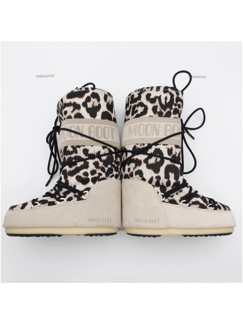 Moon Boot Icon Suede Snow Boots Light Leopard
